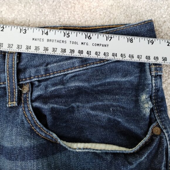 Ariat M4 Jeans Men's Size 38 Relaxed Boot Cut Blue Denim Loop Lock Distressed - Picture 6 of 11